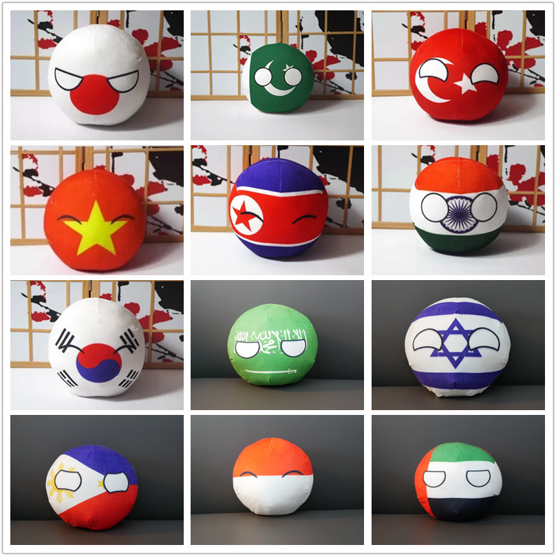 Badminton Vietnam - Countryballs peluş bebek japonya Pakistan kore