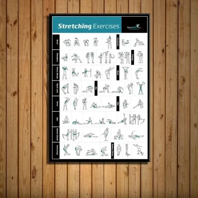 Badminton Poster - Vücut Egzersiz Eğitim Tablosu SPOR SALONU