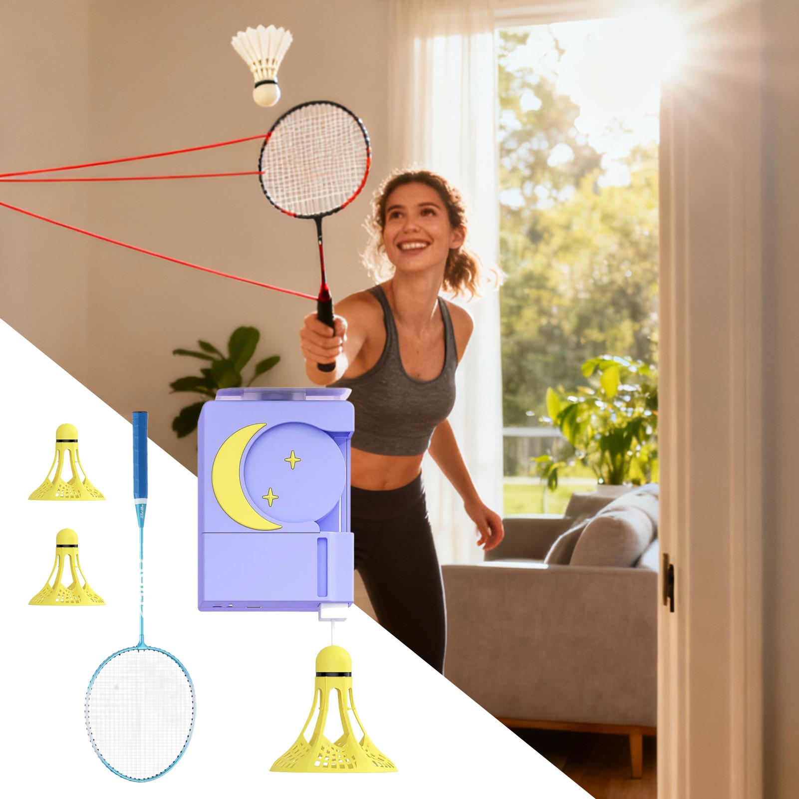 Badminton Rebound Trainer - Rebound Yapışkanlı Uzaktan Kumandalı Badminton Antrenman