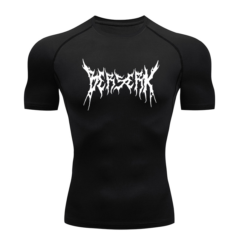 T Shirt Dry Fit - Erkekler için spor salonu Egzersiz Döküntü