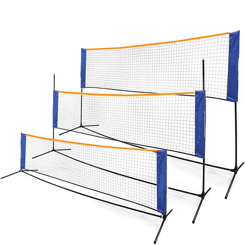 Badminton Rebound Trainer - Taşınabilir ayarlanabilir yükseklik Badminton Net raf
