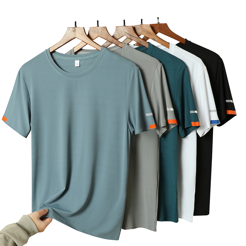 T Shirt Dry Fit - Erkek Yaz Buz Ipek Tişört Kazak