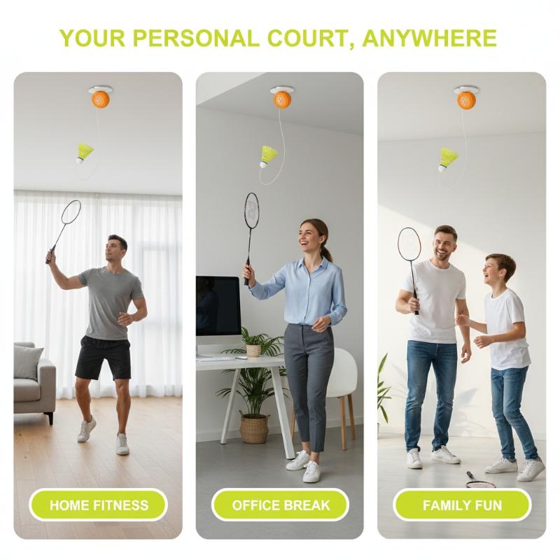 Otomatik Geri Çekilebilir Badm - Badminton Rebound Trainer incelemesi ve fiyatı