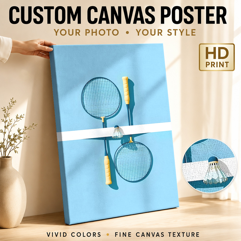 Badminton Raketleri ve Topu St - Badminton Poster incelemesi ve fiyatı