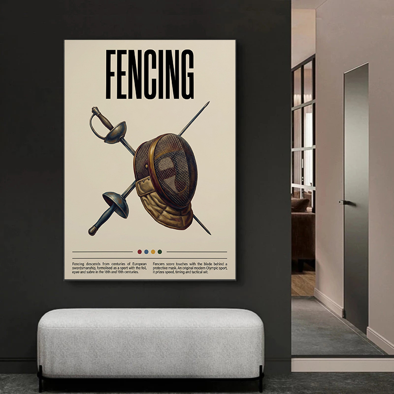 Vintage Retro Eğitici Spor Eki - Badminton Poster incelemesi ve fiyatı