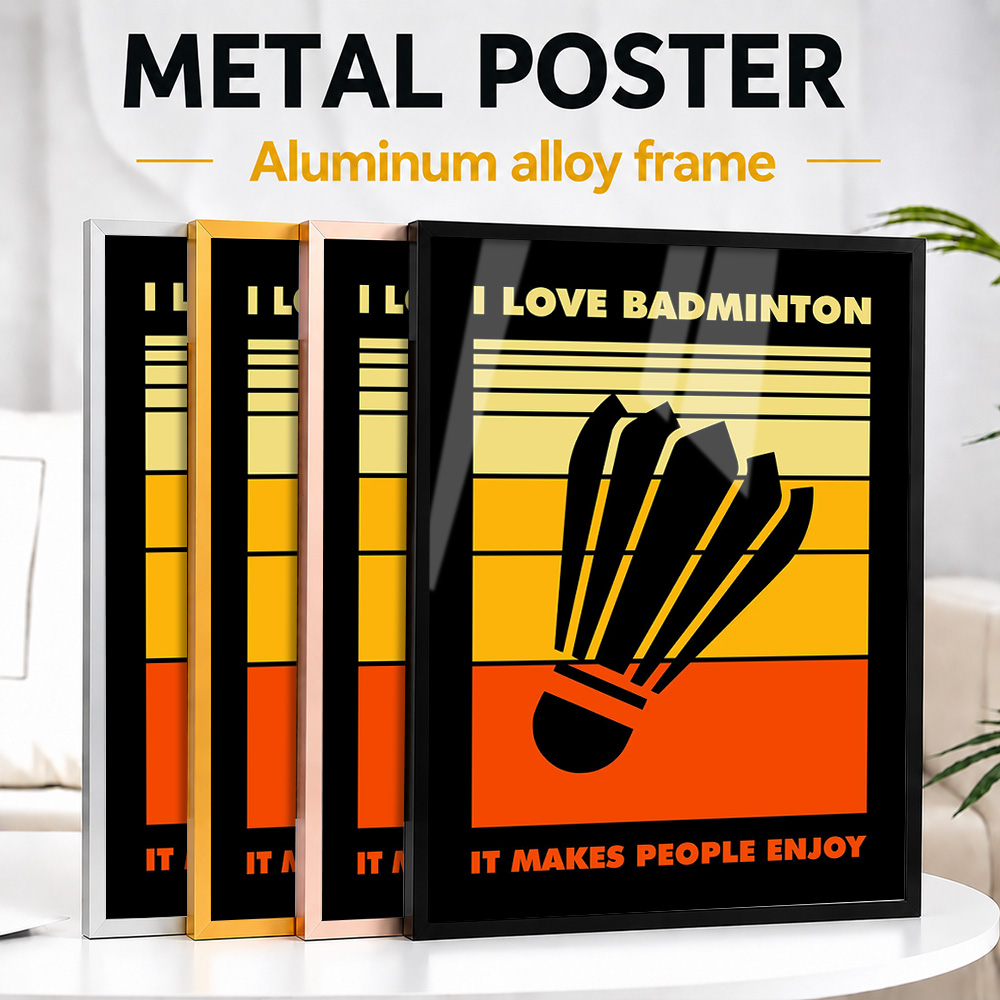 Alüminyum Alaşımlı Çerçeveli B - Badminton Poster incelemesi ve fiyatı