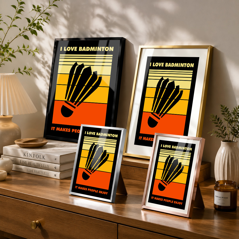 Alüminyum Alaşımlı Çerçeveli B - Badminton Poster incelemesi ve fiyatı