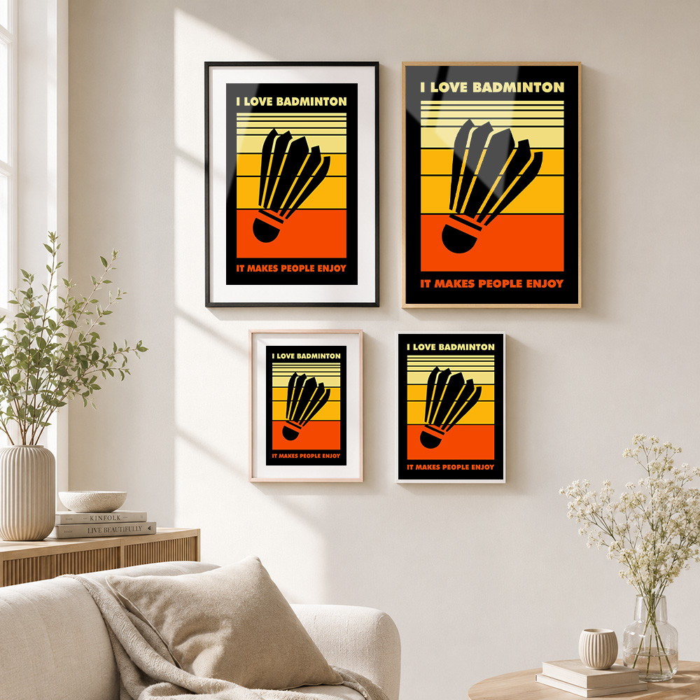 Alüminyum Alaşımlı Çerçeveli B - Badminton Poster incelemesi ve fiyatı